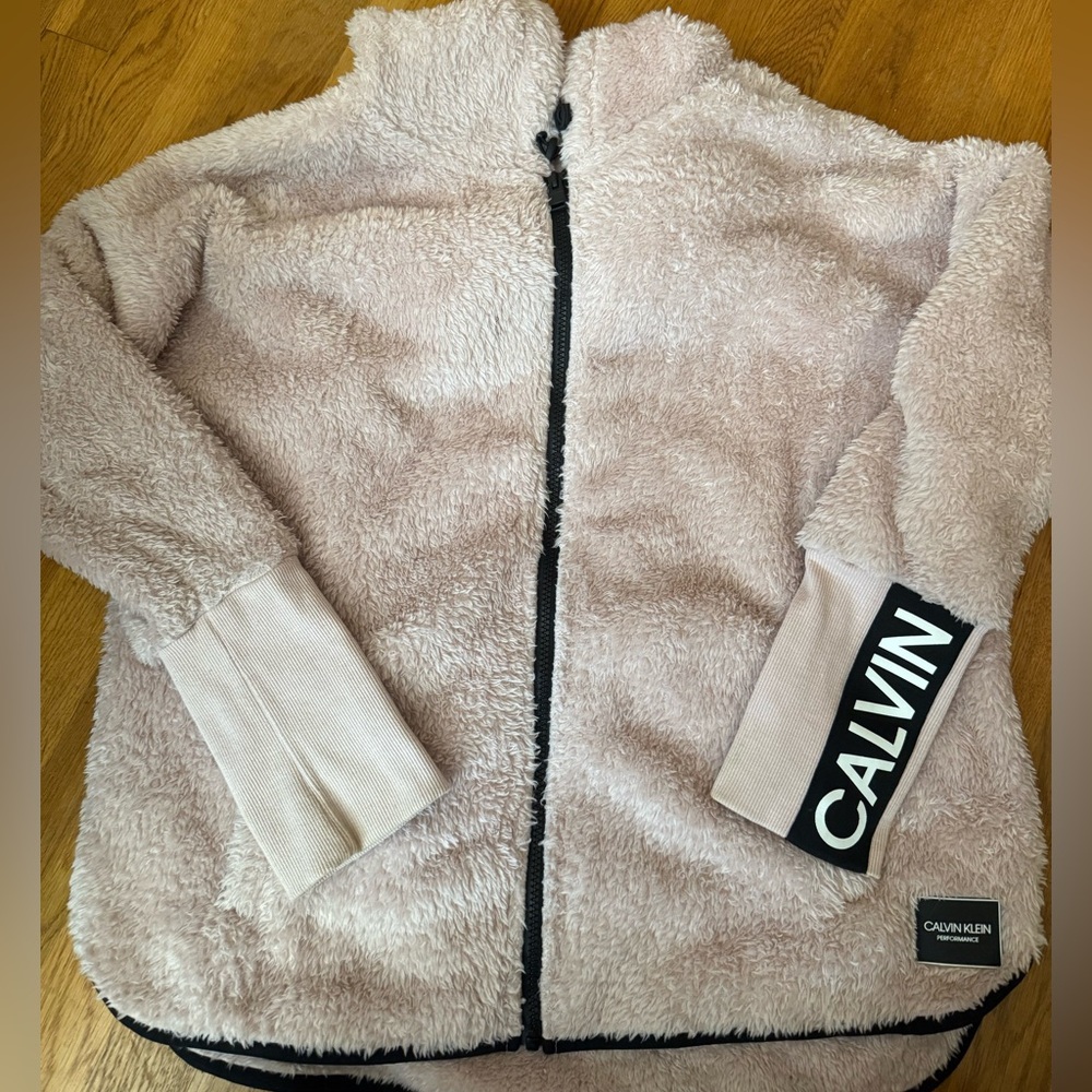 Calvin Klein Light Pink Fleece Jacket
